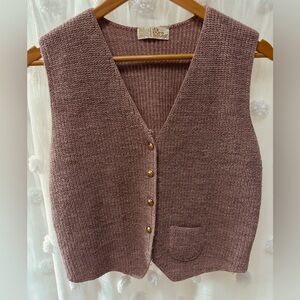 Vintage women’s lavender sweater vest